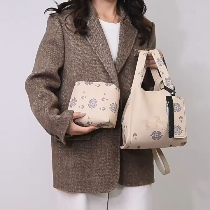 New Vegetable Basket Bucket Bag Three-Piece Set One Shoulder Crossbody Bag