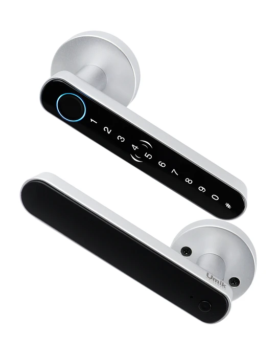 Умный дверной замок T11 с отпечатком пальца и кодом 5 в 1