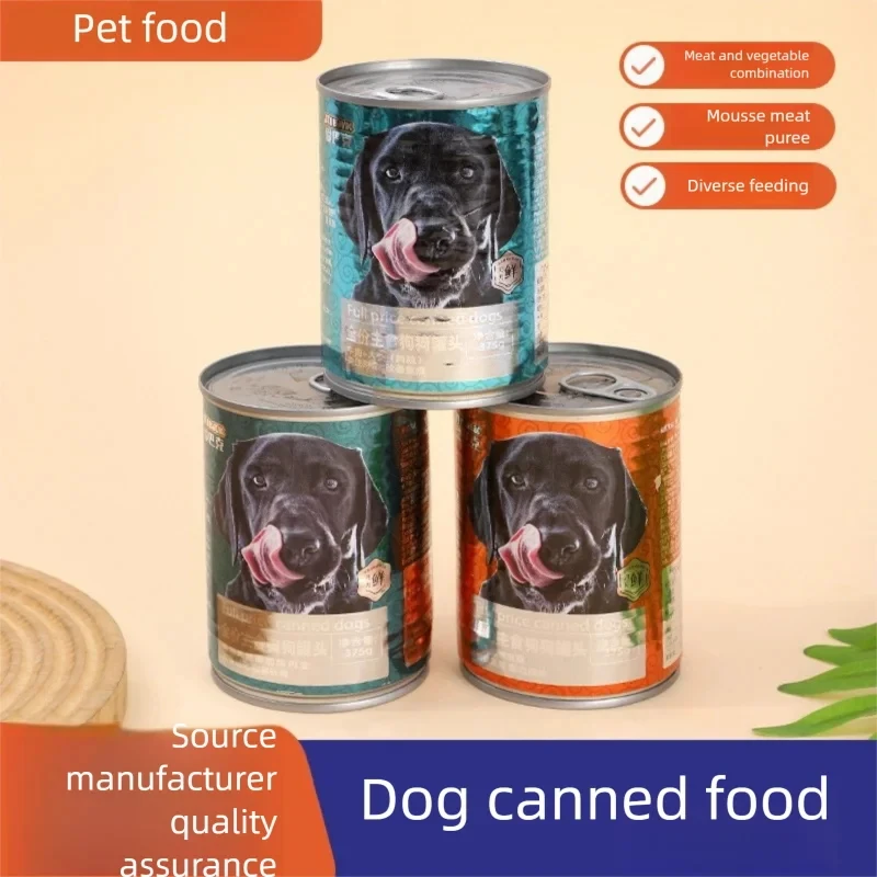 Full-Price Dog Canned Food: All-Life-Stage, Nutritious Meat-Based Wet Food for Both Puppies and Adult Dogs, Perfect as a Rice Topping or Pet Treat