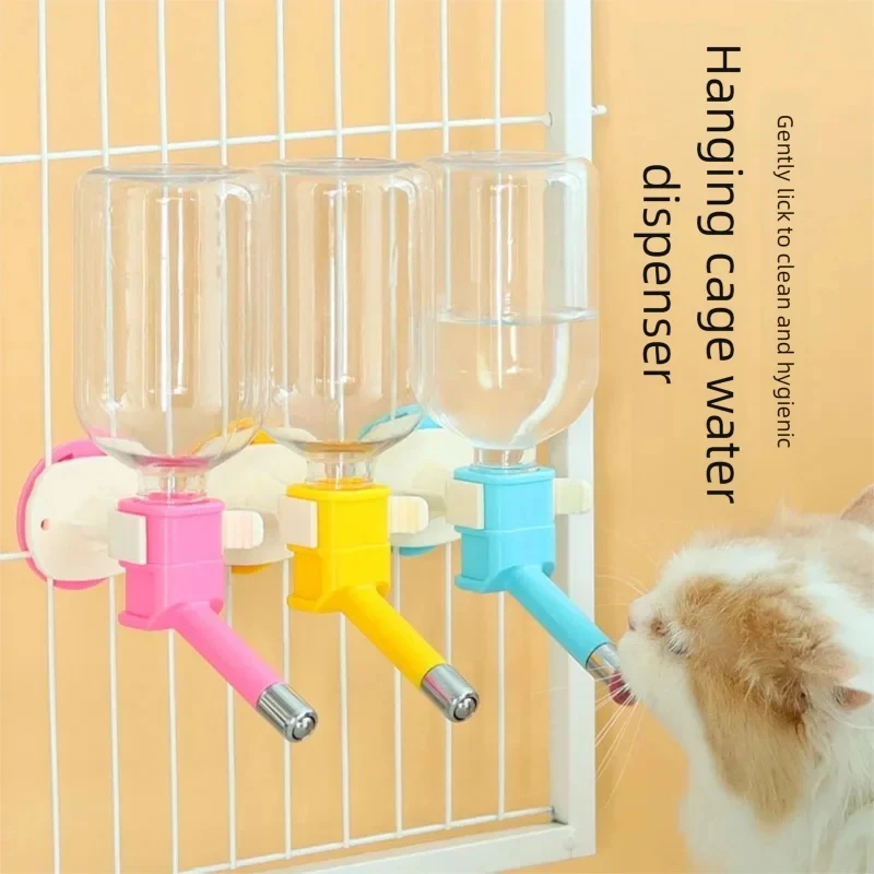 Dog drinker hanging kettle pet cat dog automatic drinker head Teddy small dog does not wet mouth 500m
