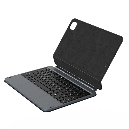 6-Row Flat Axis Keyboard, Pogo Pin Direct Connect for iPad Air 11" / iPad Pro 11" 2018-2022 M2