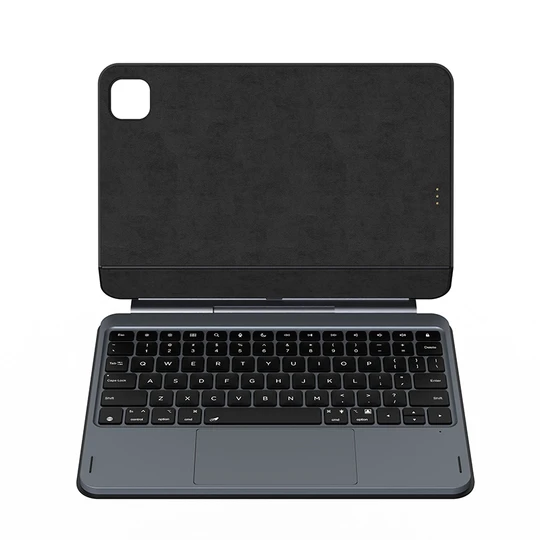 6-Row Flat Axis Keyboard, Pogo Pin Direct Connect for iPad Air 11" / iPad Pro 11" 2018-2022 M2