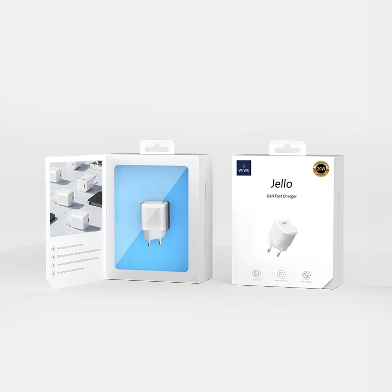 WIWU WI-U016 JELLO 20W CARICATORE RICARICA RAPIDA BIANCO