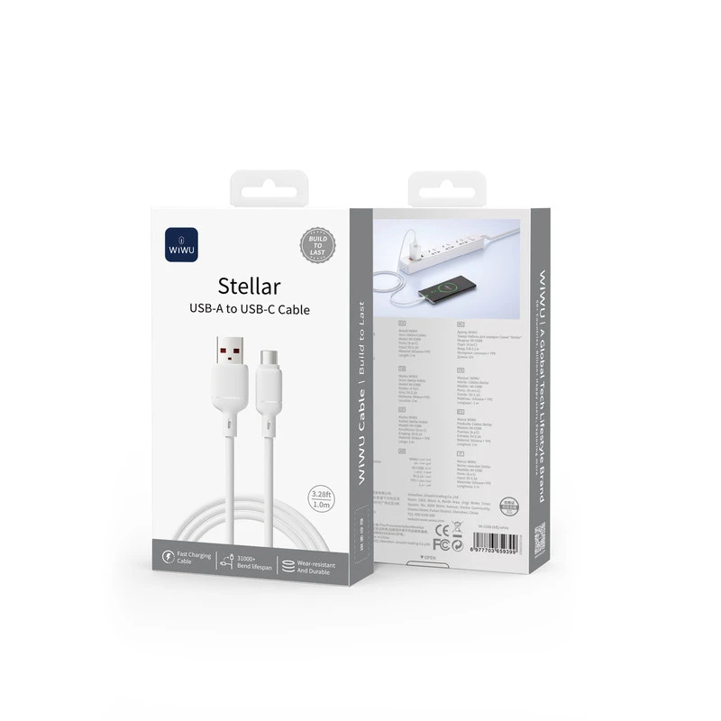 WIWU WI-C088 STELLAR CAVO A-C BIANCO