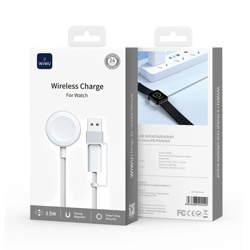 WiWU M9 CARICATORE WIRELWSS BIANCO