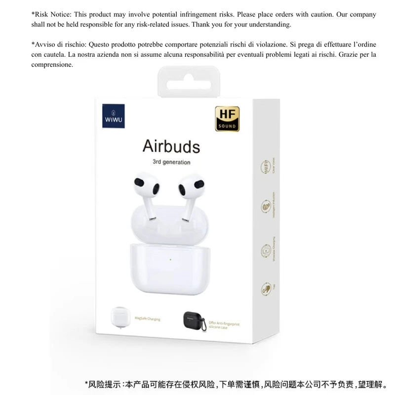 WIWU AIRBUDS 4 ANC BIANCO