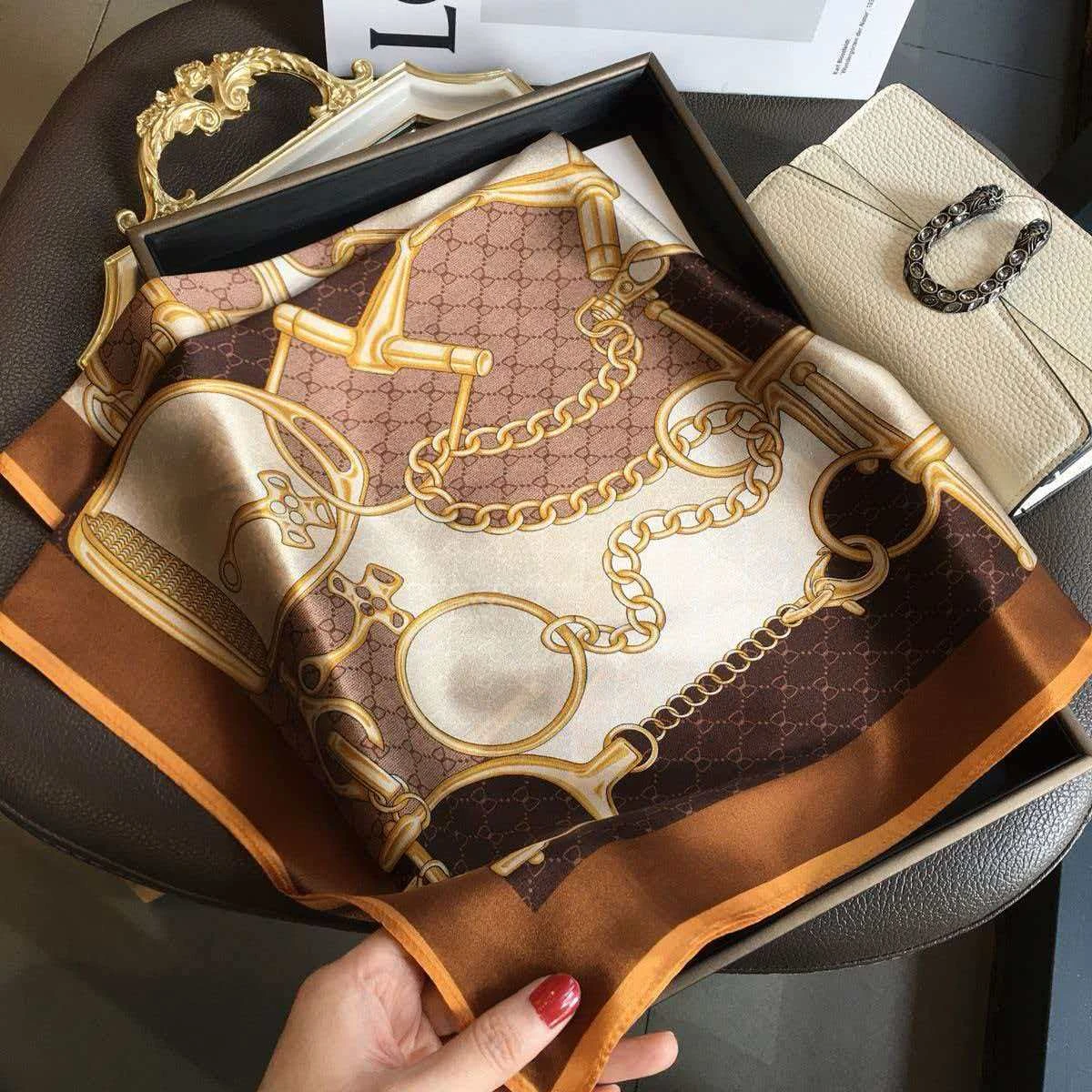 Silk Treasures: 100% Genuine Mulberry Silk Scarf - A Timeless Gift for Someone Special.