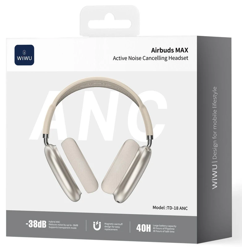 WIWU TD-18 ANC CUFFIE AIRBUDS MAX ORO