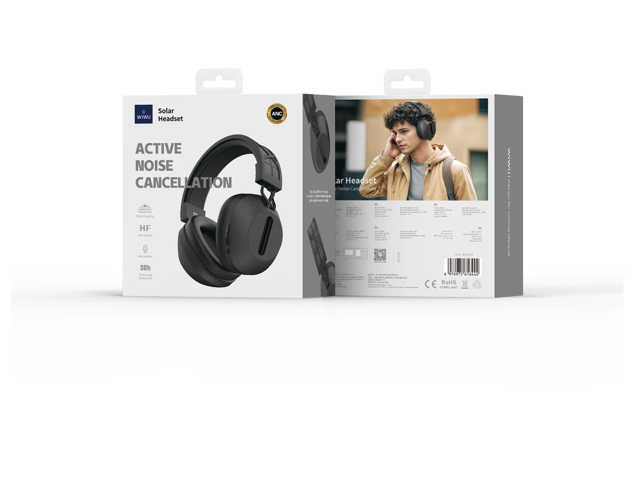WIWU TD-06 SOLAR AURICOLARE NERO