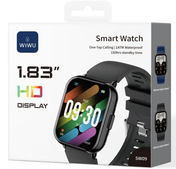 WIWU SW09 SMART WATCH BLACK