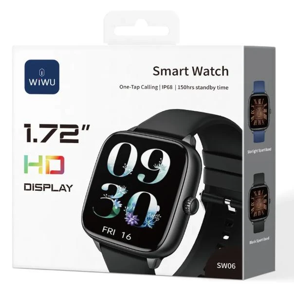 WIWU SW06 SMART WATCH BLACK