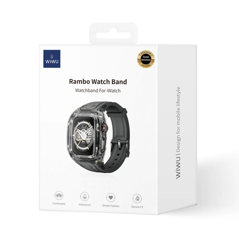 WIWU ROMBO WATCH BAND NERO 42/44/45MM
