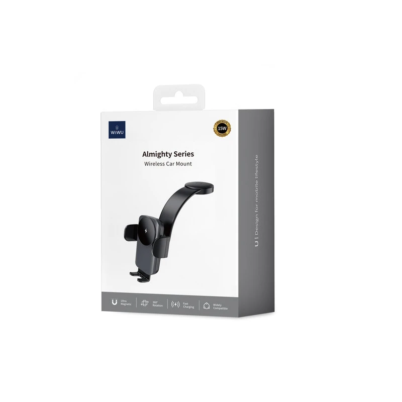 WIWU CH-322 WIRELESS CAR CHARGER NERO