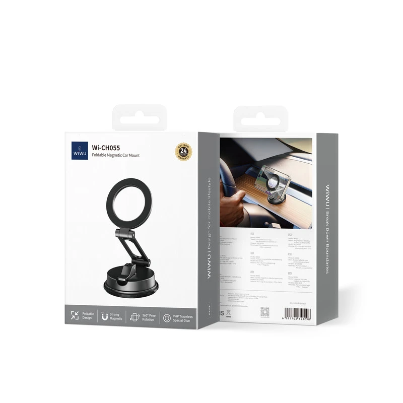 WIWU CH055 SUPPORTO TELEFONO PER AUTO NERO