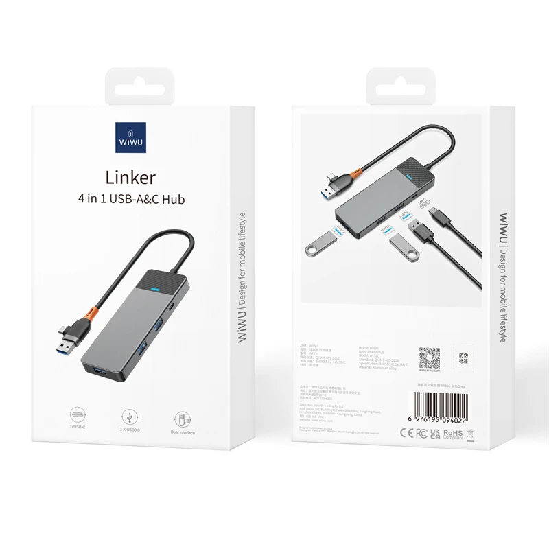 WIWU A431C HUB MULTIPORTA 4in1