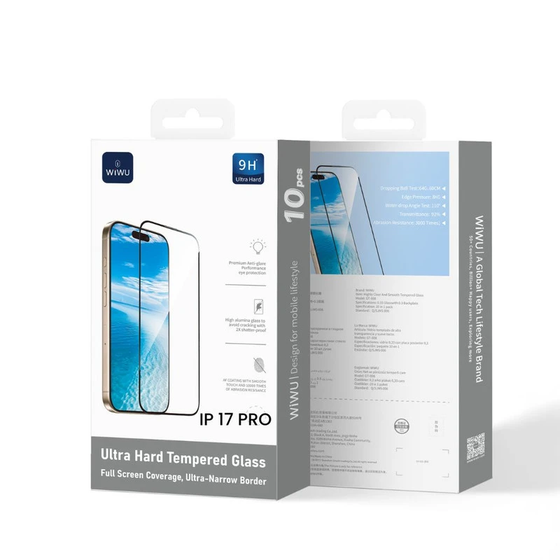 WIWU GT-008 CRYSTAL 10 TEMPERED GLASS FOR IP 17 PROMAX