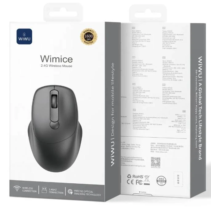 WIWU WM113 2.4G WIRELESS MOUSE BLACK