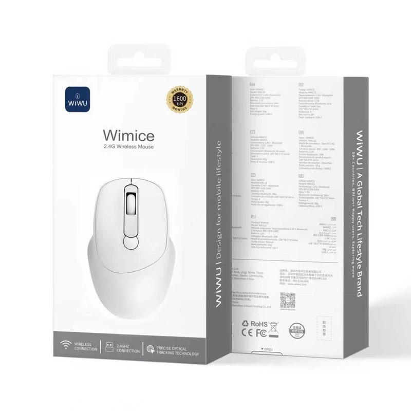 WIWU WM113 2.4G WIRELESS MOUSE WHITE