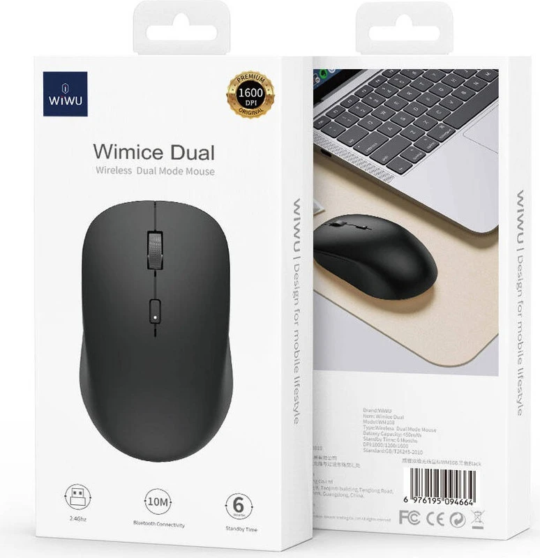 WIWU-WM108 MOUSE NERO