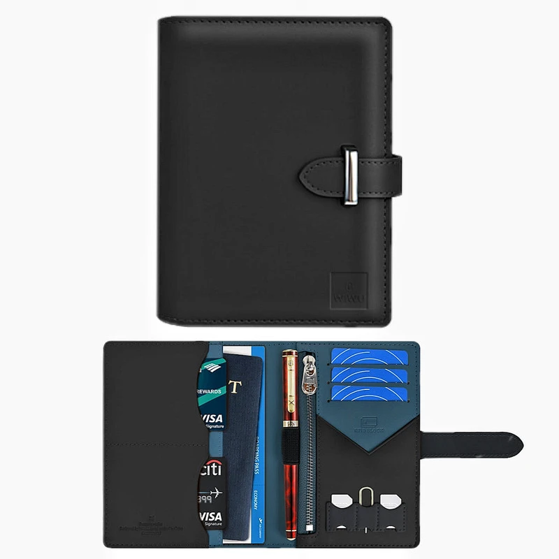 WIWU PORTA PASSAPORTO NERO