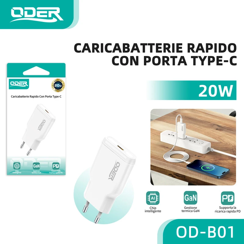 ODER-B01 CARICATORE 20W