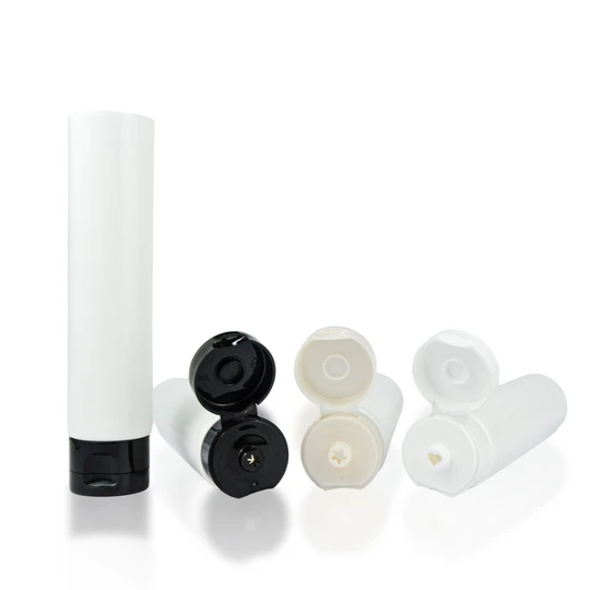 K400311 K450110 K500125-D40mm D45mm D50mm Flip Top Cap Tube Packaging with Different Orifice Shapes for Lotions and Essences