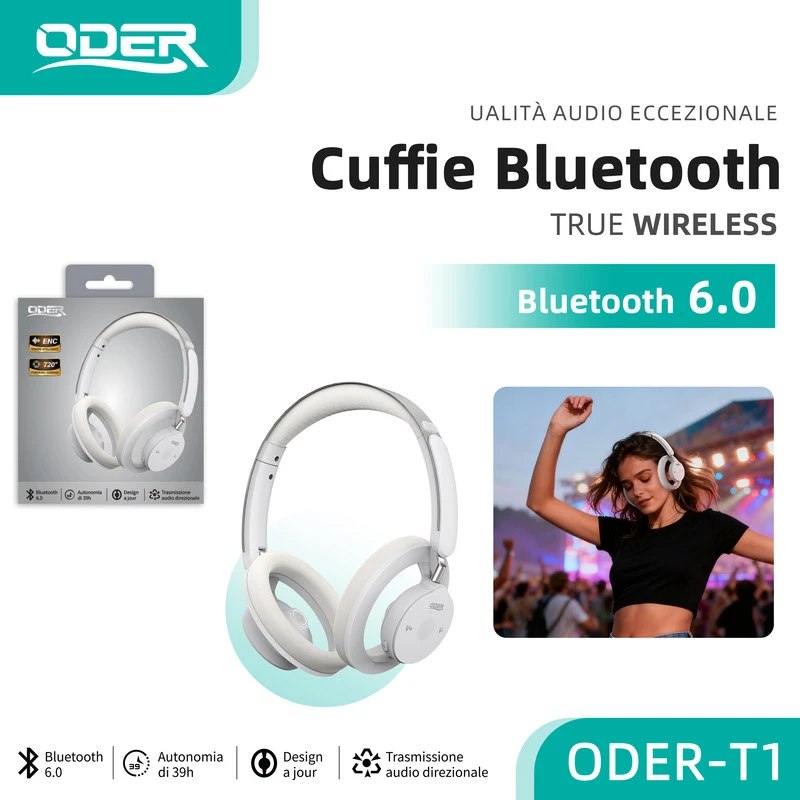 ODER-T1 CUFFIE BLUETOOCH