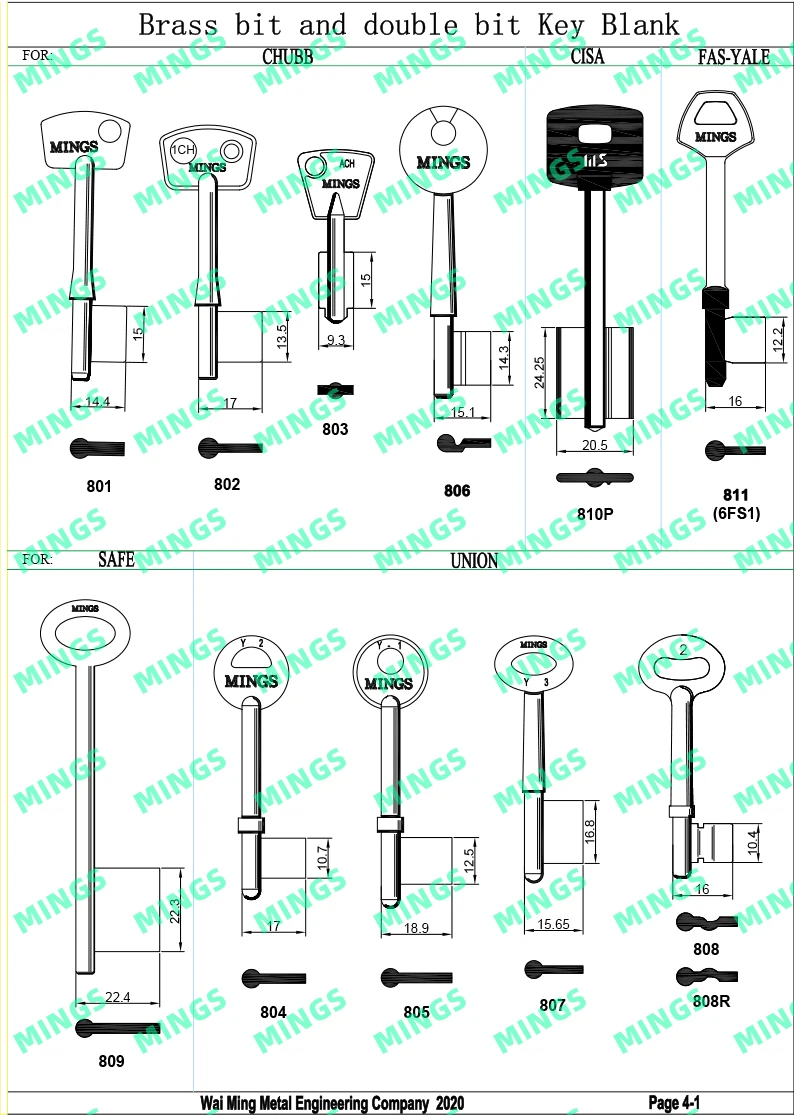 Zamak Key Blank