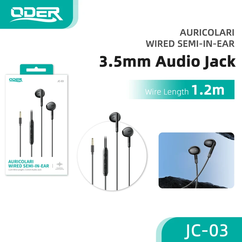 ODER JC-03 3.5MM JACK NERO