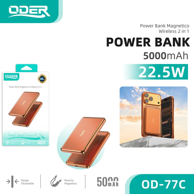 ODER-77C POWER BANK 5000mAh Arancione