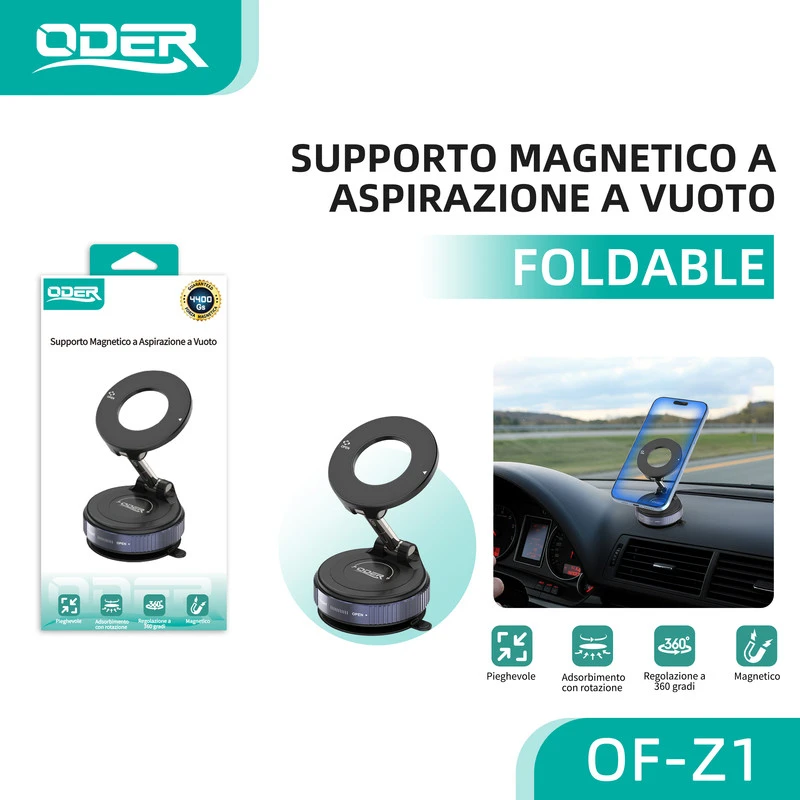 ODER OF-Z1 SUPPORTO MAGNETICO A ASPIRAZIONE A VUOTO