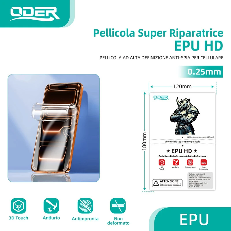 ODER PELLICOLA EPU HD 20PZ 0.25mm