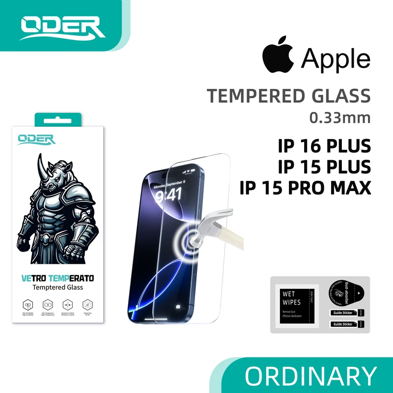 ODER VETRO TEMPERATO IP 16 PLUS IP 15 PLUS IP 15 PRO MAX 10PZ
