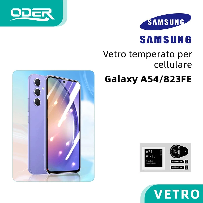ODER GALAXY VETRO TEMPERATO A54/S23FE 10pz