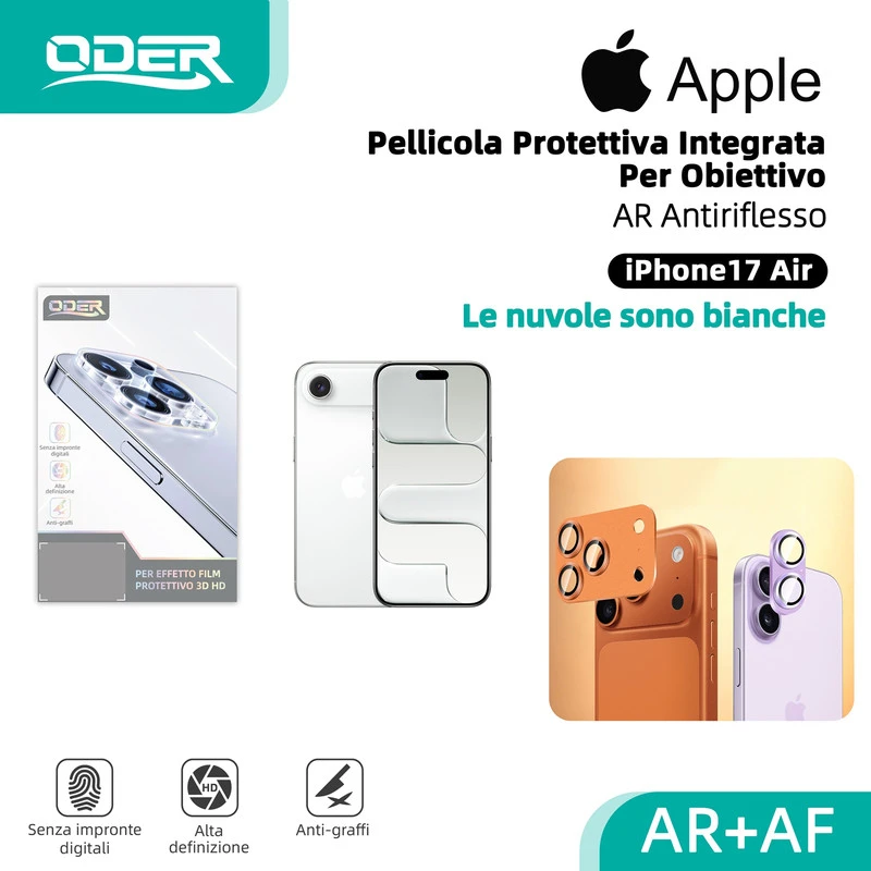 ODER VETRO TEMPERATO IP17AIR ARGENTO