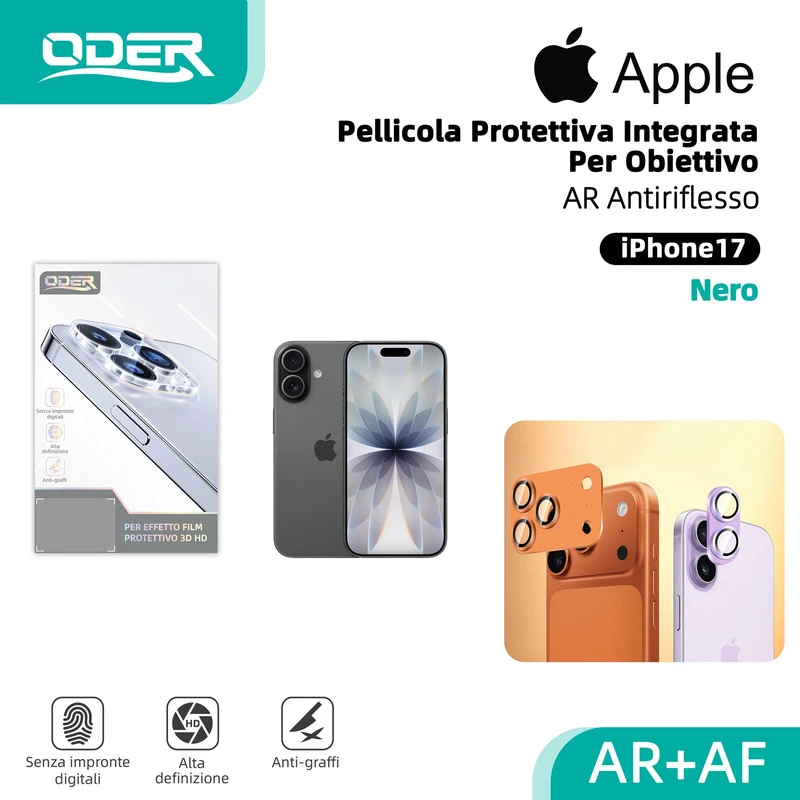 ODER VETRO TEMPERATO IP17 NERO