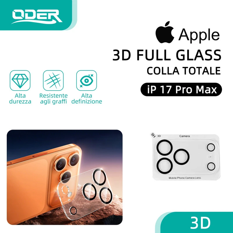 ODER VETRO TEMPERATO FOT. IP 17 PRO MAX