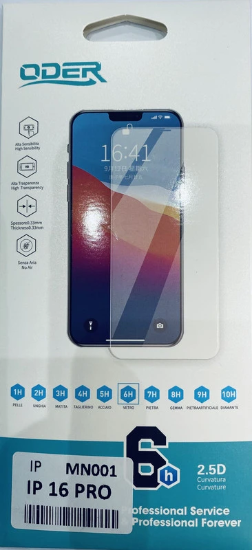 VETRO TEMPERATO IP 16 PRO 10Z
