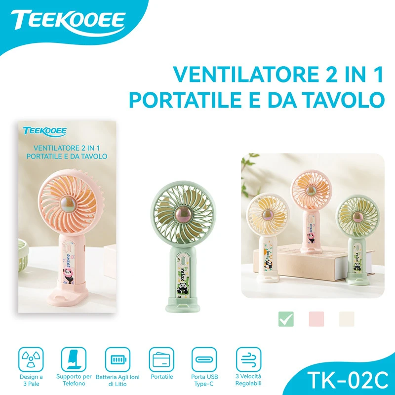 TK-02C MINI VENTILATORE VERDE