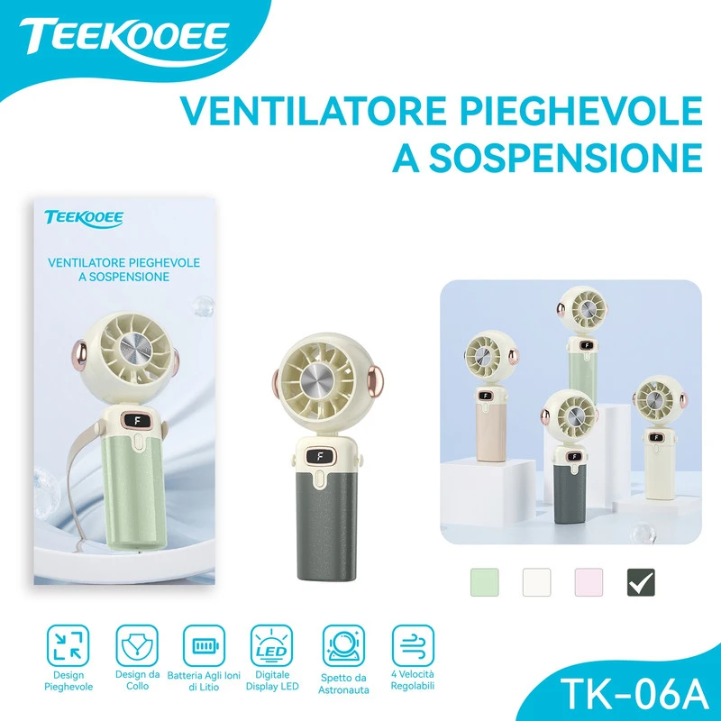 TK-06A MINI VENTILATORE GRIGIO