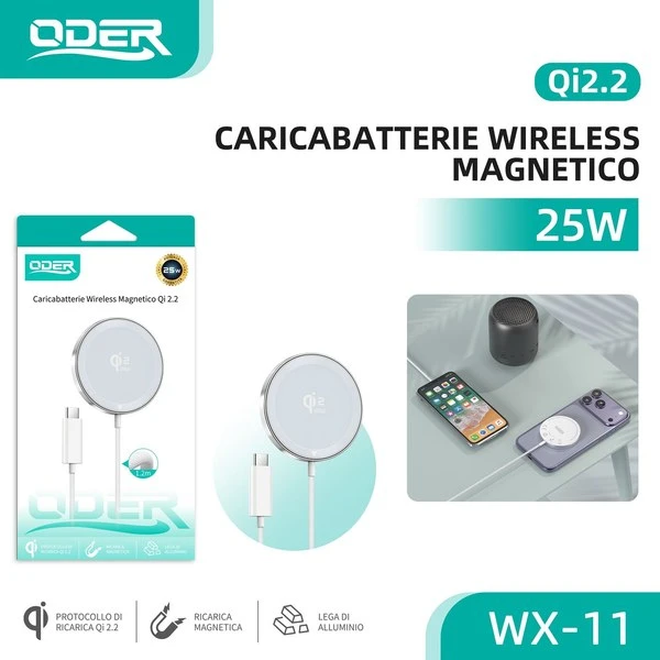 ODER WX-11 CARICATORE WIRELEESS 25W