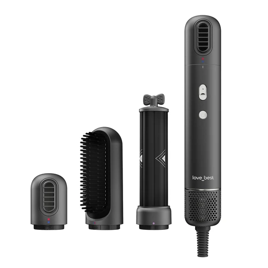 Love Best Mini Hair Dryer 110000 RPM Brushless Motor 68 mps Wind Speed Gentle Mode with 3 Accessories for Travel