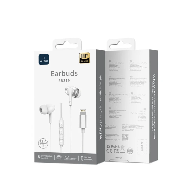 WiWU EB319 AURICOLARI CON FILO BIANCO