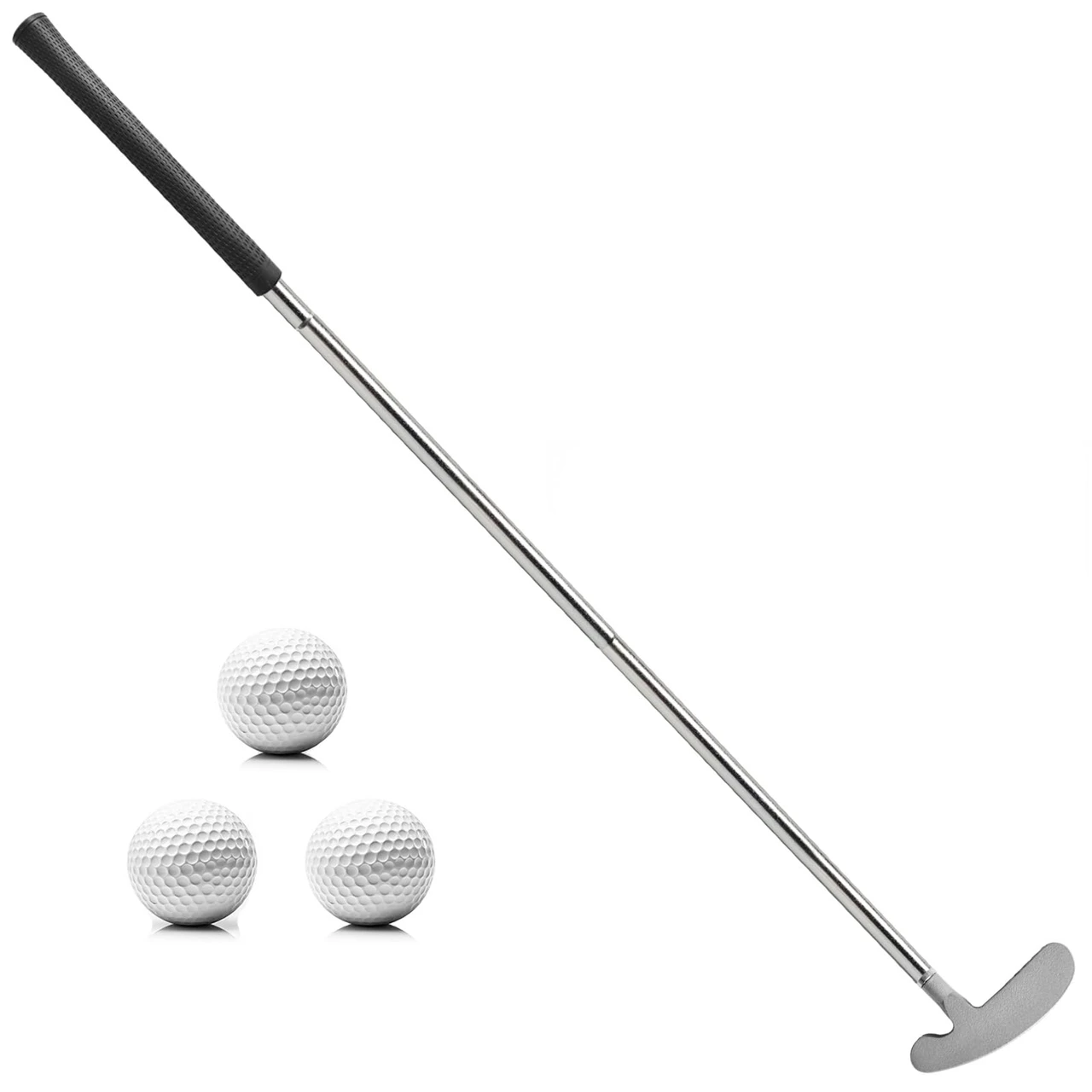 OMKHE Golf Putter - 33" Two-Way Putter for Left/Right Hand, with Practice Balls, Golf Combo Set for Men's Women's Kids, Indoor Outdoor Use