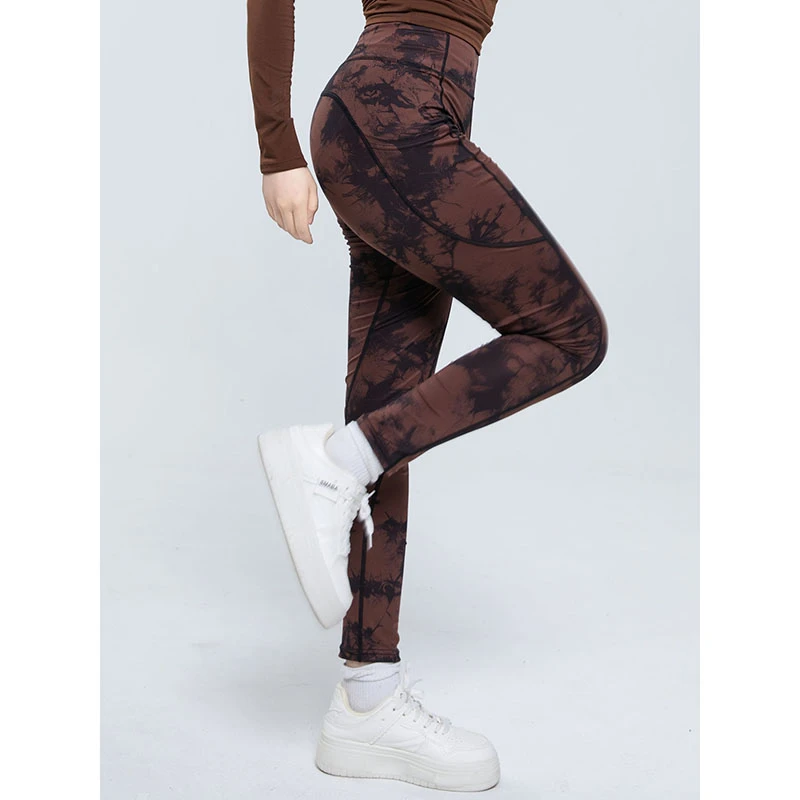 High Waisted Tie Dye Ankle Pants for Women – Stretchy Slim Fit Cropped Trousers Soft Comfortable Daily Wear