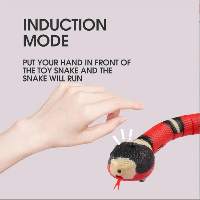 Cat Toy Snake Simulation Electric Self-hi Boring Artifact Cat Cat Kitten Automatic Cat Stick Remote Control Pet Internet Red