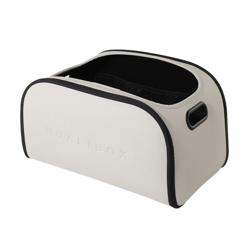 Car passenger side storage box, women's premium storage organizer, large capacity organizing box, wide-opening storage container