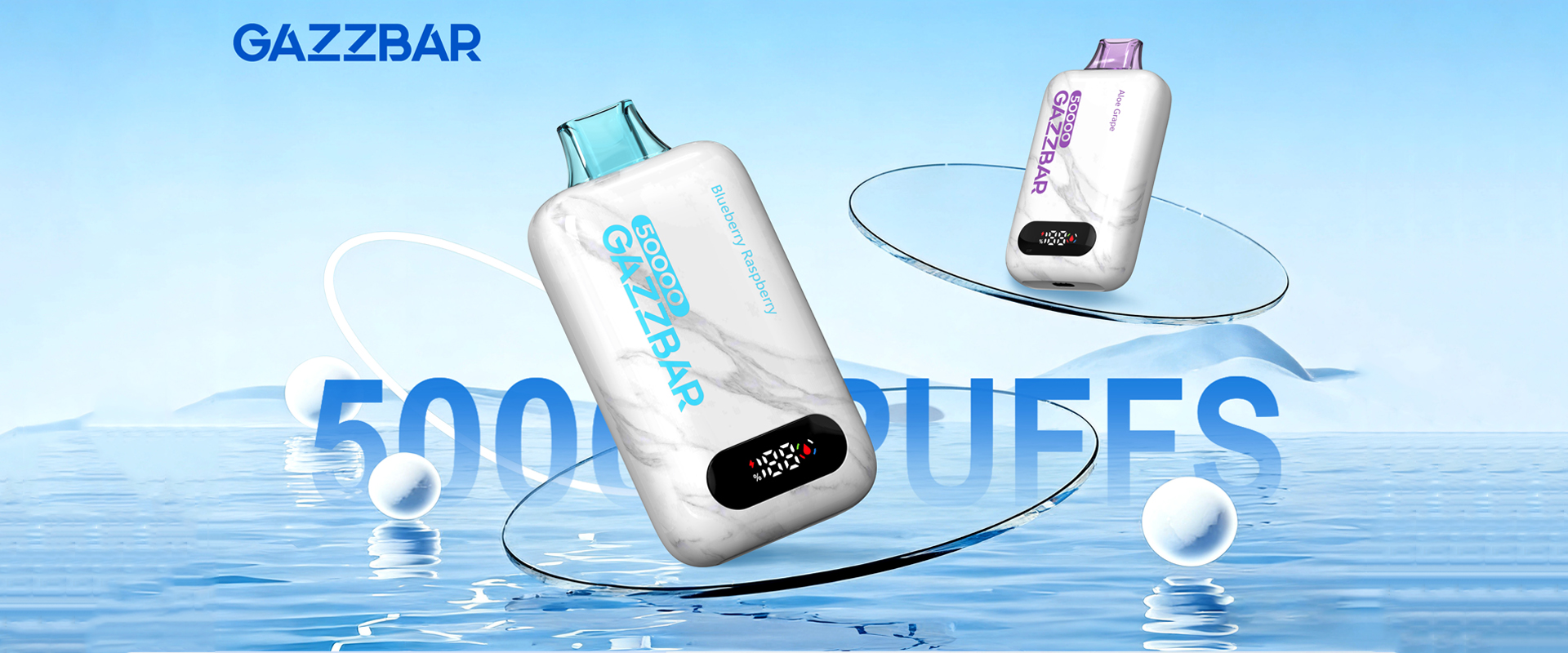 1.0&Omega; Dual Mesh Coil Technology for GAZZBAR 50000 Puffs Disposable Vape