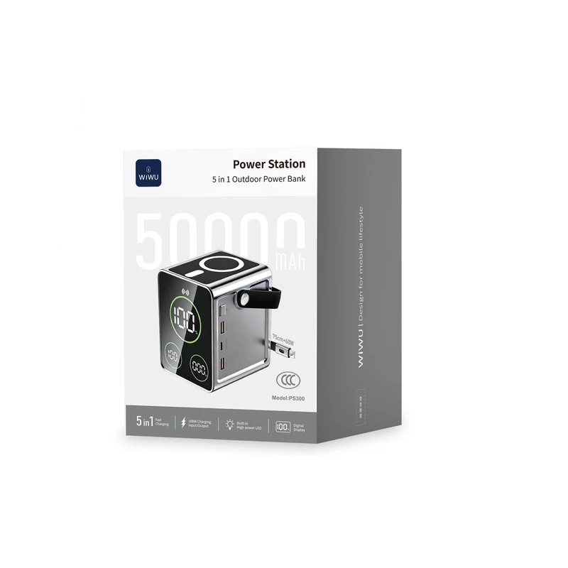 PS300 50000mAh Power Station 5 in 1 Outdoor Power Bank Argento