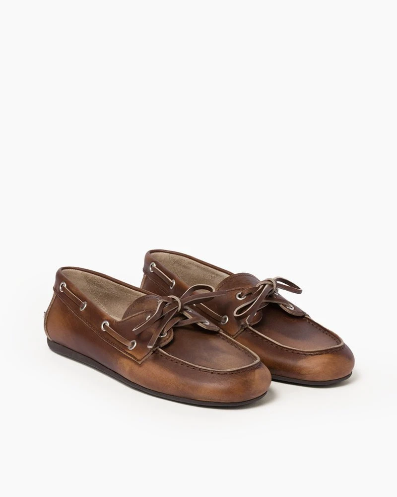 Women's Couture Unlined Leather Boat Shoe